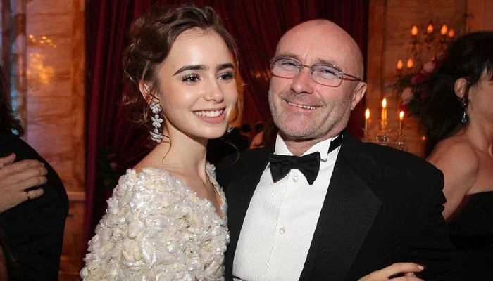 Lily Collins beams with pride over dad Phil Collins’ major Spotify achievement