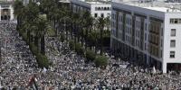مراکش: غزہ کی حمایت اور اسرائیلی جارحیت کیخلاف بڑی ریلی