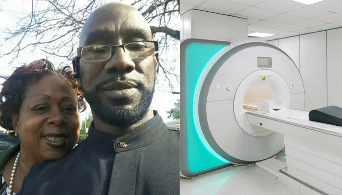 Wife recounts horror of watching husband die in MRI machine accident