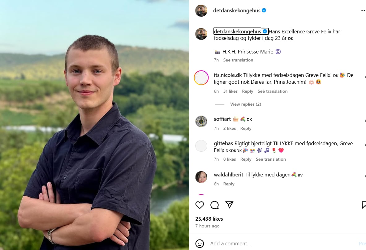 P.C. Instagram/detdanskekongehus