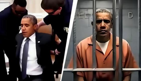 ٹرمپ نے اوباما کی ہتھکڑیاں پہنے اور جیل میں قید ہونے کی ’ویڈیو‘ شیئر کردی