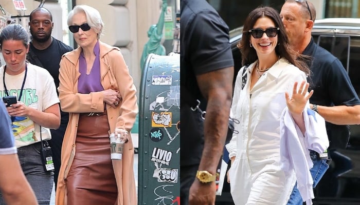 Anne Hathaway, Meryl Streep reunite for Devil Wears Prada 2 in NYC
