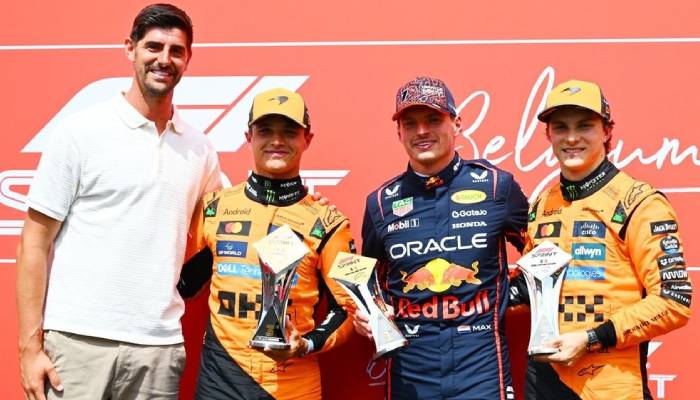 Max Verstappen wins Belgian GP sprint after intense battle with McLaren rivals