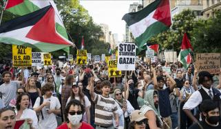 غزہ میں بھوک کو جنگی ہتھیار بنانے پر دنیا بھر میں اسرائیل کیخلاف مظاہرے