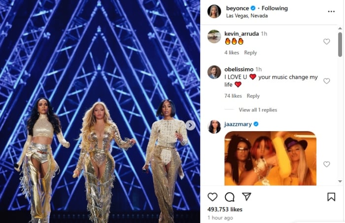 P.C: Beyoncé/Instagram