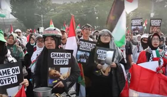غزہ میں بھوک کا بحران: انڈونیشیا میں برتن بجا کر مظاہرہ
