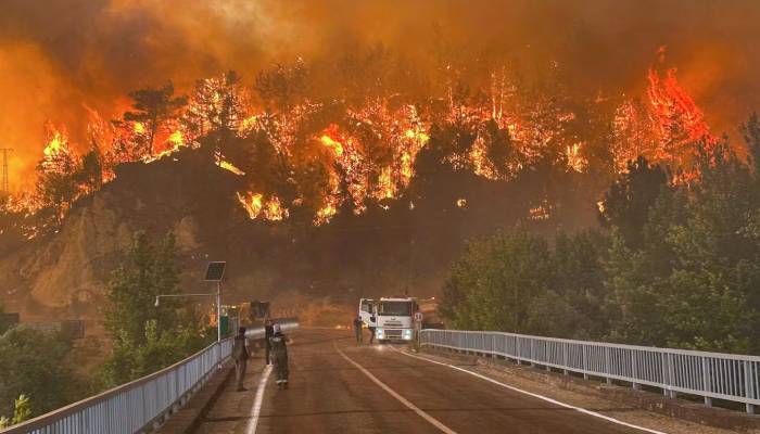 Turkey wildfires leave 17 dead in nation’s worst heatwave on record