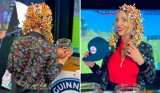 گالف کی شوقین خاتون نے بالوں میں 711 ٹی اسٹکس لگالیں