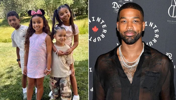 Tristan Thompson shares sweet peek into kids Prince, Tatum and True’s bond