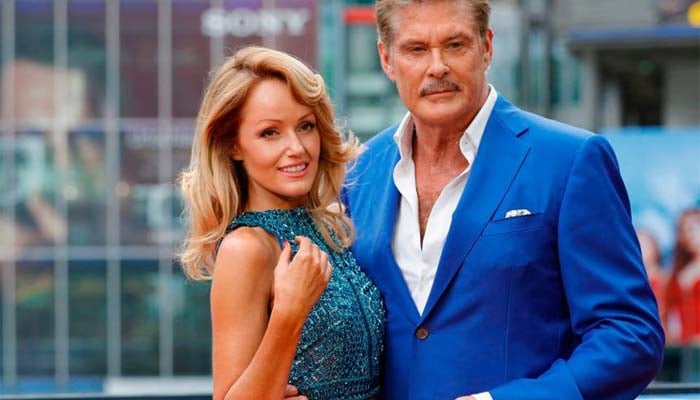 David Hasselhoff and wife Hayley Roberts celebrate seven years of marriage