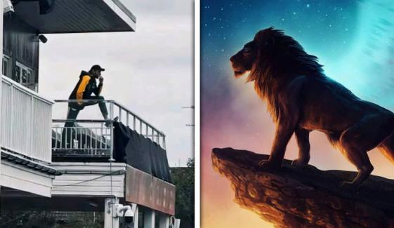 پاک بھارت میچ منسوخی، شاہد آفریدی کی تصویر وائرل، لائن کنگ سے موازنہ