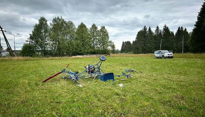 Russian man dies after self-built helicopter breaks apart on launch