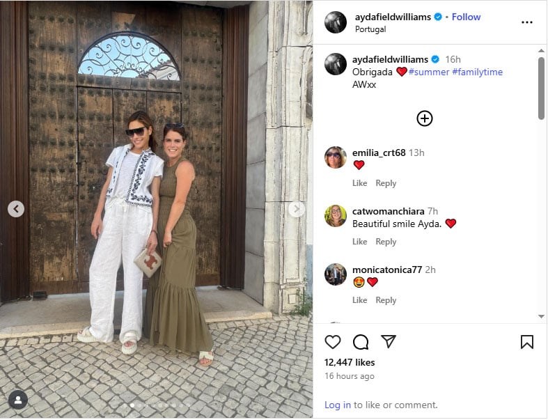 Princess Eugenie quietly hosts famous American couple at her Portugal home