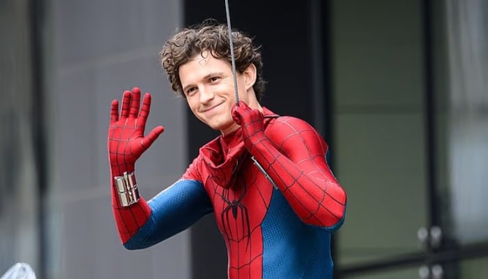 Tom Holland breaks cover on Spider-Man set as sequel begins filming
