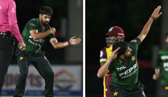 حارث رؤف کا وکٹ لینے کے بعد جشن مناتے ہوئے نرالا ڈانس وائرل