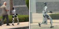 دبئی کی سڑکوں پر انسان نما روبوٹ دوڑنے لگے، ویڈیو وائرل