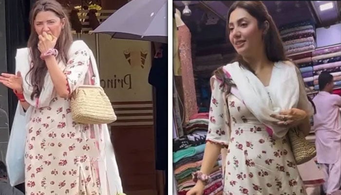 ماہرہ خان کی ساڑھی کیلئے بھاؤ تاؤ کرتے اور ریڑھی والے سے امرود مانگتے ویڈیو وائرل