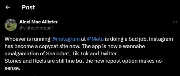Instagrams new features spark criticism from users: its annoying now