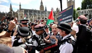 لندن:  فلسطین ایکشن پر پابندی کے خلاف مظاہرے، 466 افراد گرفتار