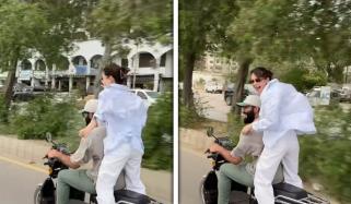 ہانیہ عامر کی موٹر سائیکل پر ڈانس کرتے ویڈیو سوشل میڈیا پر وائرل