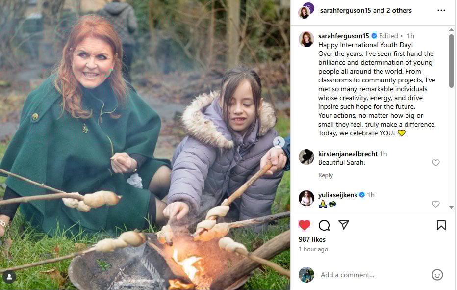 Sarah Ferguson shares unseen photos of kids to mark special day