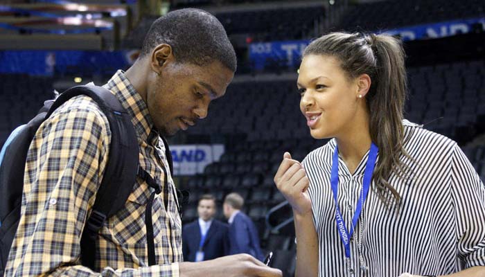 Liz Cambage, Kevin Durant spark dating rumours after Drake concert photo