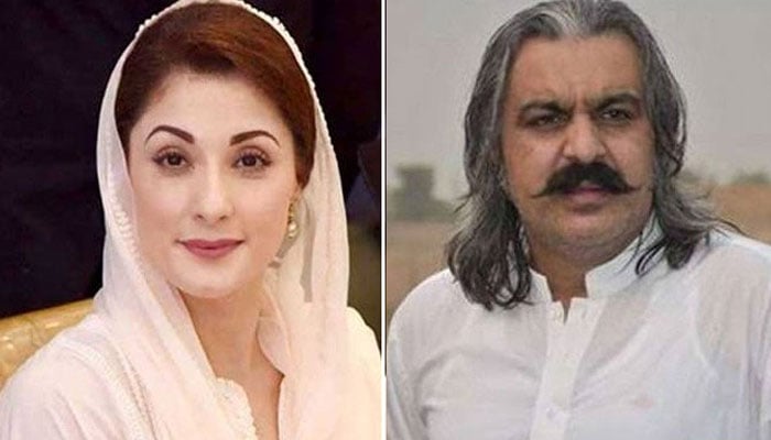 علی امین گنڈاپور اور مریم نواز—فائل فوٹوز