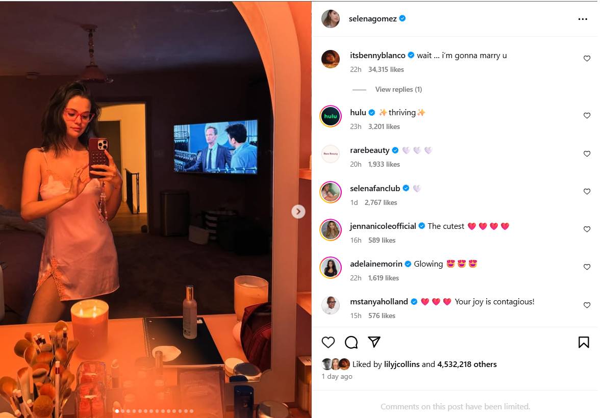 Benny Blanco surprises Selena Gomez with sweet declaration after pals’ wedding