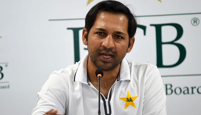 پاکستان کرکٹ ٹیم کے سابق کپتان سرفراز احمد—فائل فوٹو