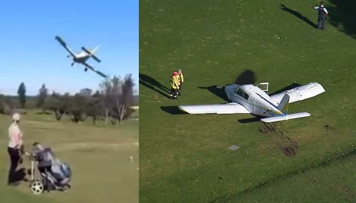 Small plane crashes on Sydney golf course, two injured