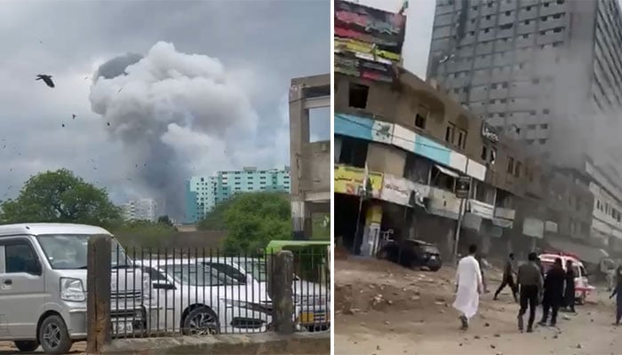 کراچی: ایم اے جناح روڈ پر پٹاخوں کے گودام میں دھماکا، 25 افراد زخمی