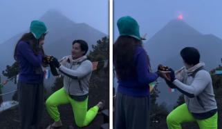 ’آئی لاوا یو‘، گوئٹے مالا میں پروپوزل کے دوران آتش فشاں پھٹ پڑا، ویڈیو وائرل