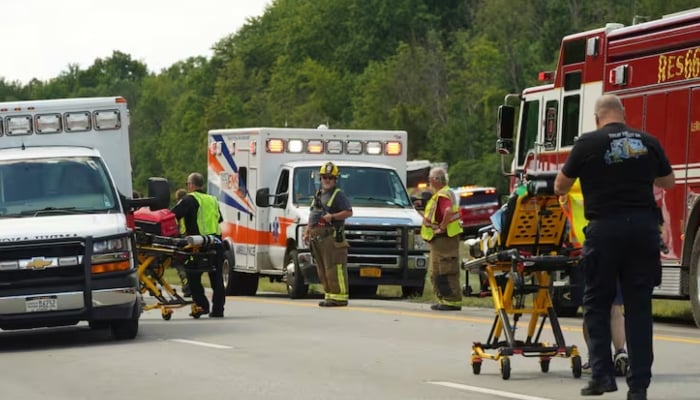 Five dead, over 40 injured after tour bus crashed on New York highway