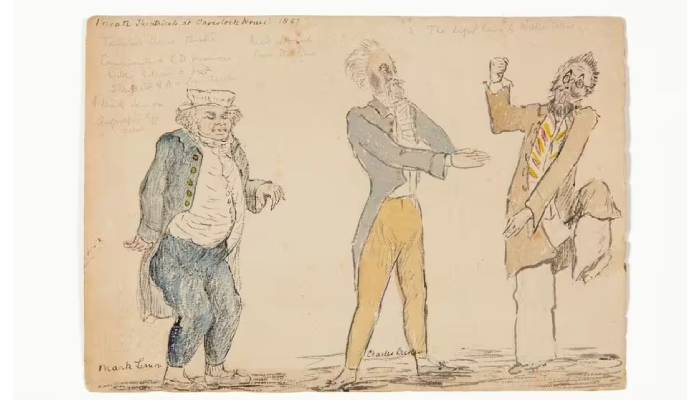 Rare Charles Dickens sketches of private performances go on display