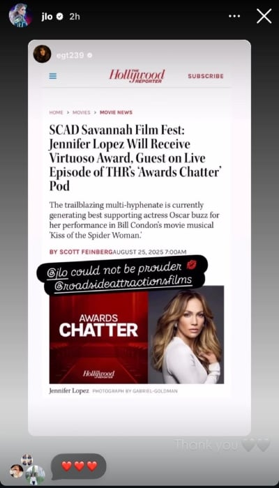 P.C.: Jennifer Lopezs Instagram Stories