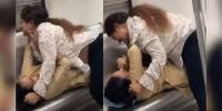 میٹرو ٹرین اکھاڑے میں تبدیل، خواتین لڑ پڑیں، بال نوچے، تھپڑ برسائے