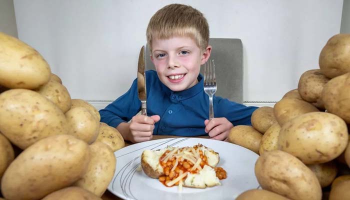 Lennie Sartin has eaten around 2,500 baked potatoes in just seven years