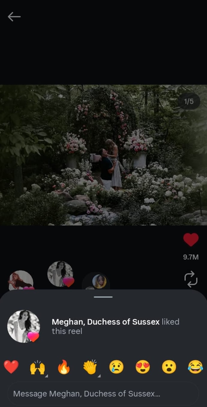 Meghan Markle likes Taylor Swifts engagement post