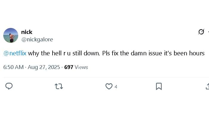 Is Netflix down right now? Users reactions to massive outage