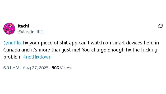 Is Netflix down right now? Users reactions to massive outage