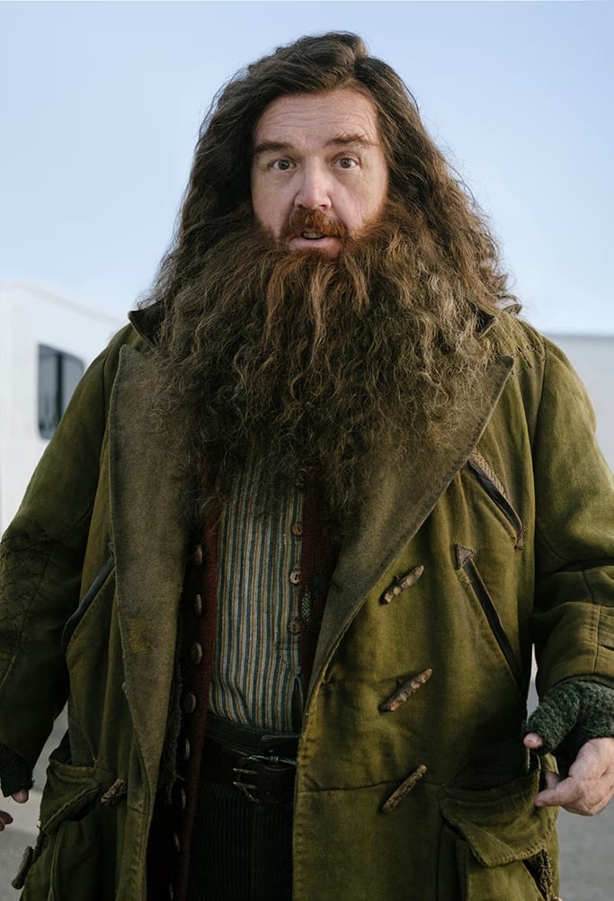 Nick Frist as Hagrid, the Hogwarts housekeeper