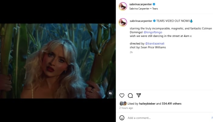 P.C.: Sabrina Carpenter /Instagram