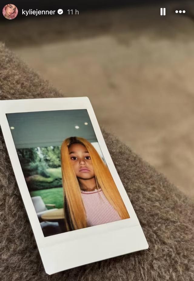 Kylie Jenners daughter Stormi channels moms throwback look
