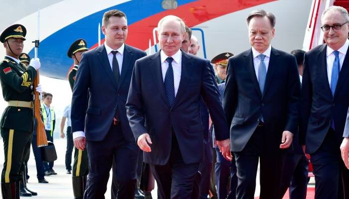 Vladimir Putin arrives in China to attend Shanghai Cooperation Organisation