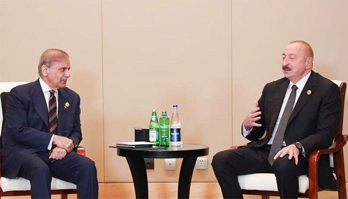 دونوں رہنماؤں نے تجارت، سرمایہ کاری اور توانائی کے شعبوں میں دو طرفہ تعاون پر تبادلہ خیال کیا۔ فوٹو: پی آئی ڈی