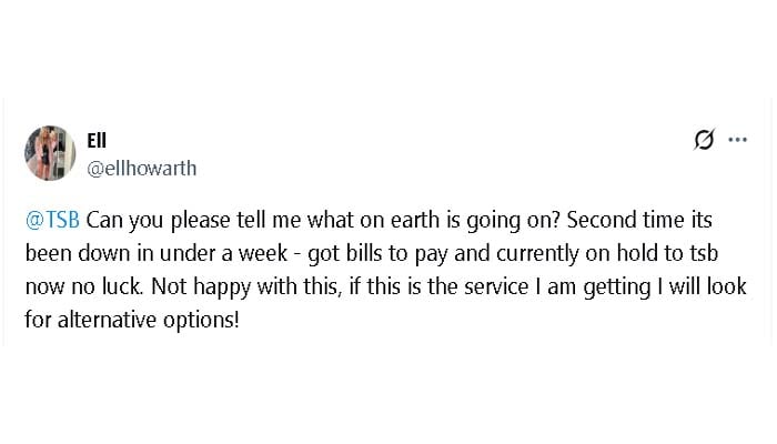 Is TSB app down? Users reactions to nationwide outage