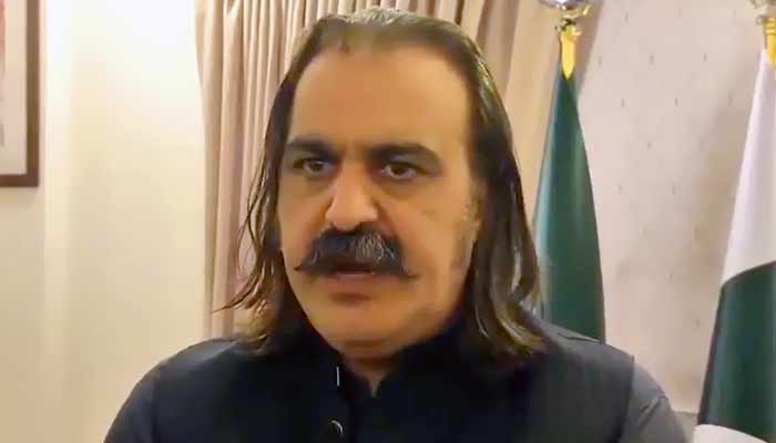 وزیراعلیٰ خیبر پختونخوا علی امین گنڈاپور ۔ فوٹو اسکرین گریب