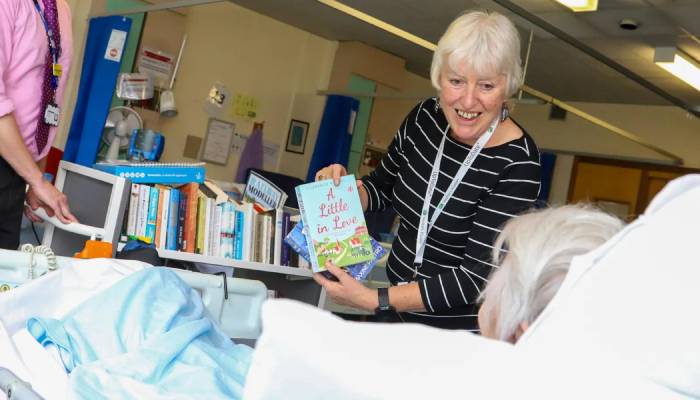 Kent hospital restarts mobile book trolley service after 25 years
