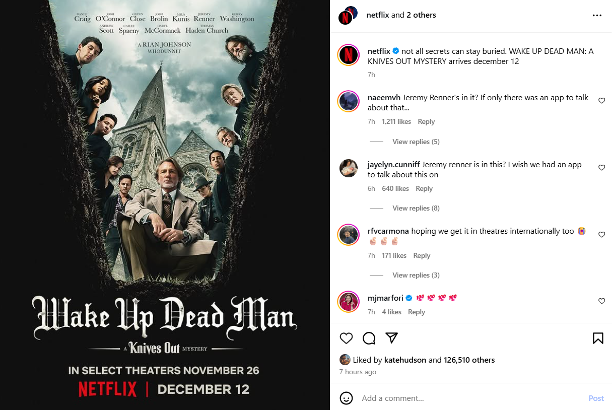 P.C. Instagram/netflix