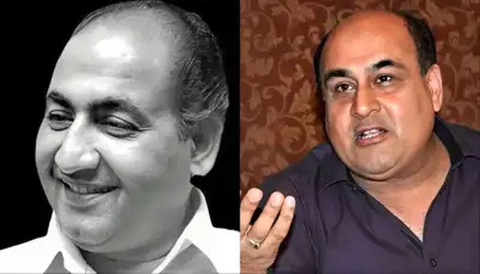 عظیم گلوکار محمد رفیع کے بیٹے شاہد رفیع(تصویر سوشل میڈیا)۔